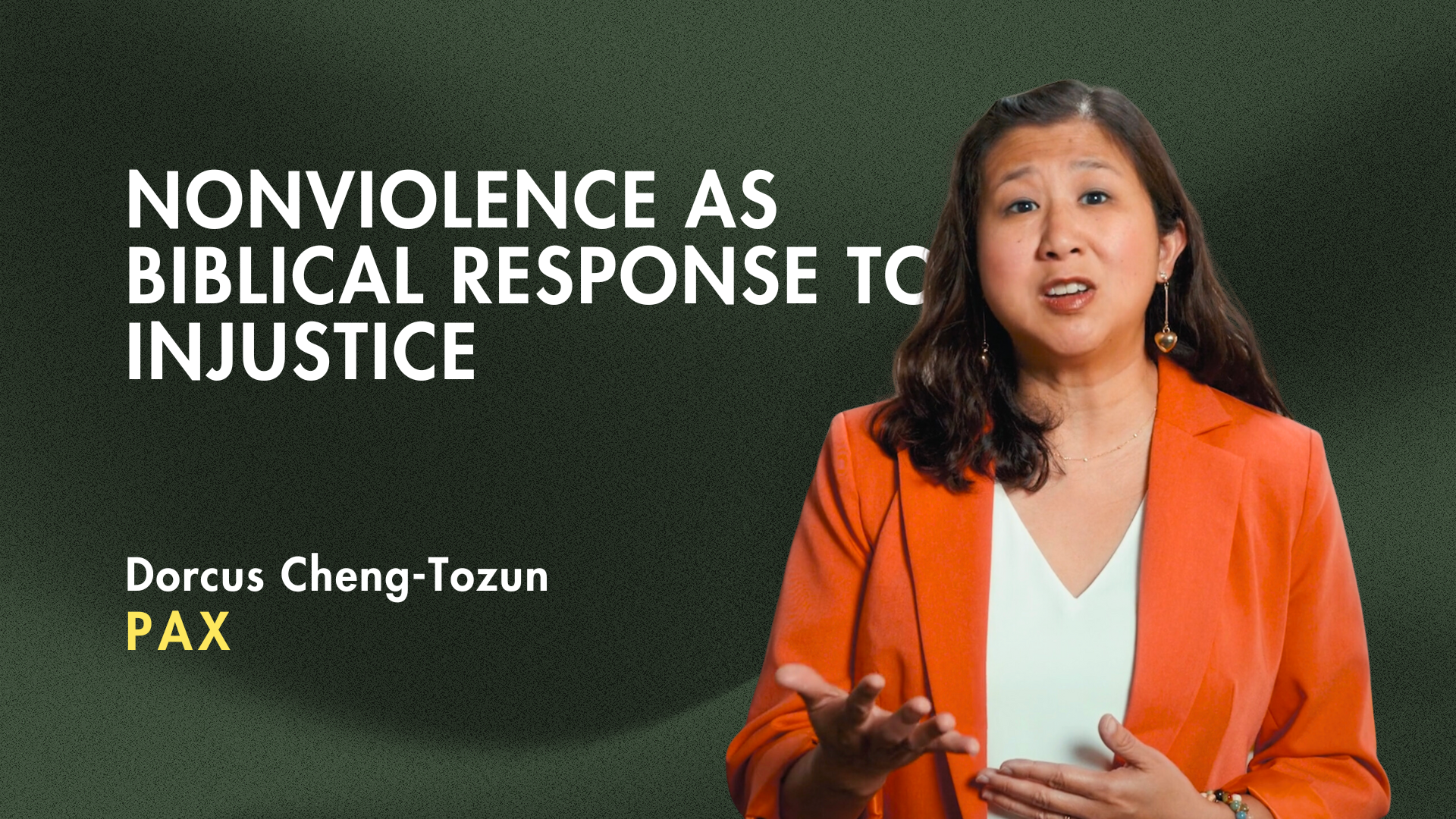 Nonviolence as Biblical Response to Injustice