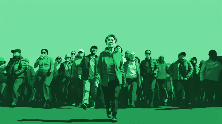 asian woman ProtestGreen